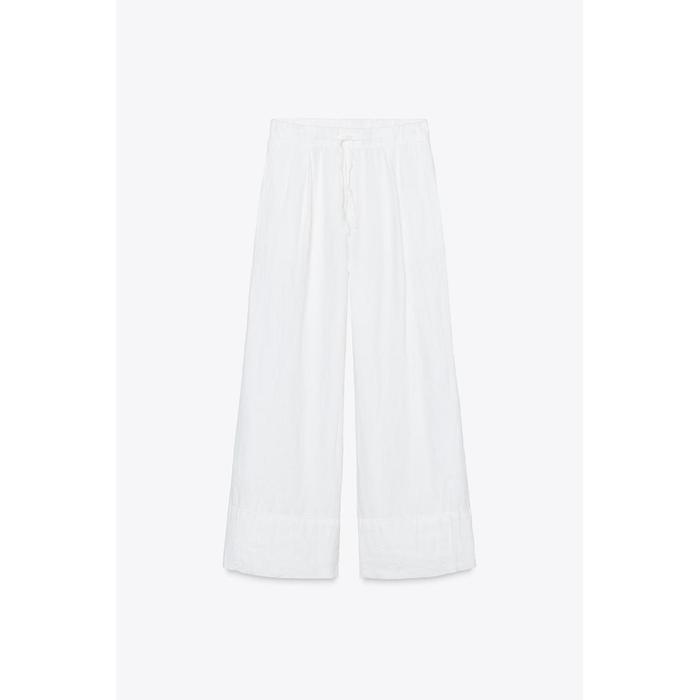 БРЮКИ ПАЛАЦЦО ИЗ 100% ЛЬНА ИЗ КОЛЛЕКЦИИ ZW COLLECTION