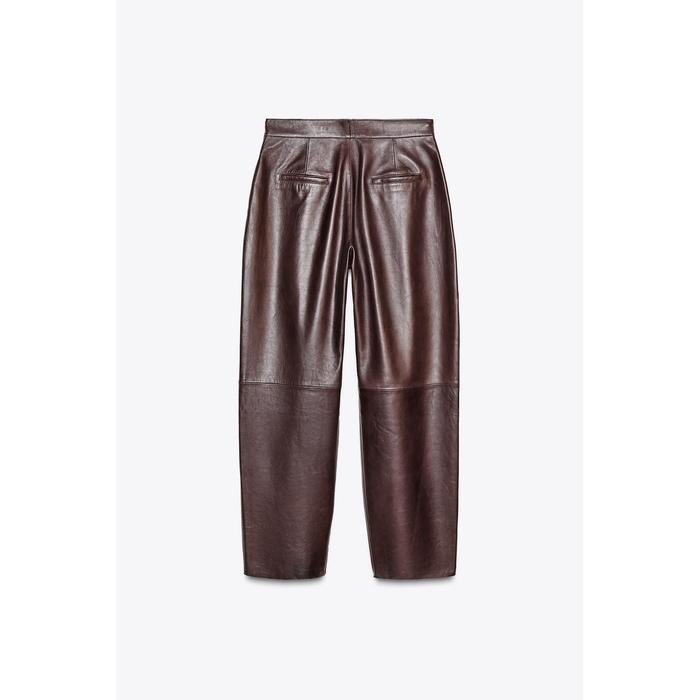 БРЮКИ-БАЛЛОНЫ ИЗ 100% НАТУРАЛЬНОЙ КОЖИ ОГРАНИЧЕННОЙ СЕРИИ ZW COLLECTION