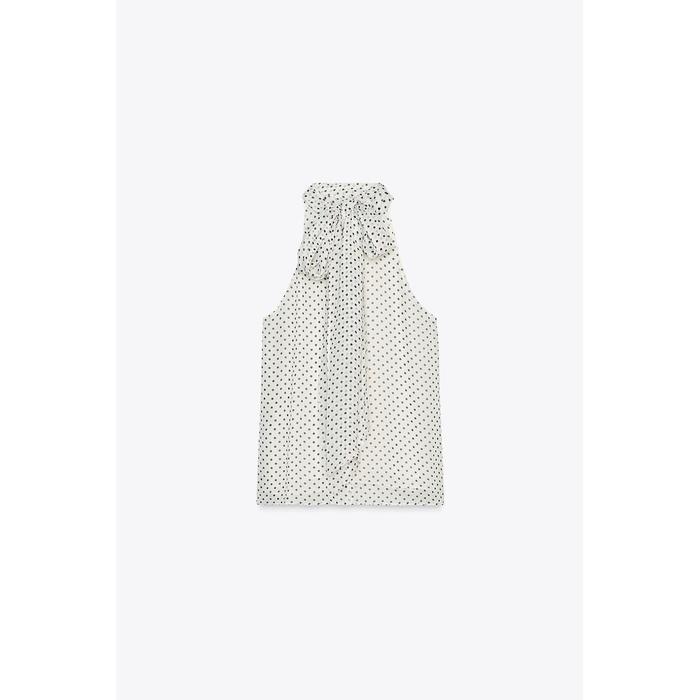ТОП НА БРЕТЕЛЯХ В ГОРОШЕК ИЗ КОЛЛЕКЦИИ ZW COLLECTION