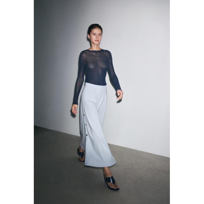 РАСКЛЕШЕННАЯ ЮБКА НА ПУГОВИЦАХ ИЗ КОЛЛЕКЦИИ ZARA WOMAN COLLECTION