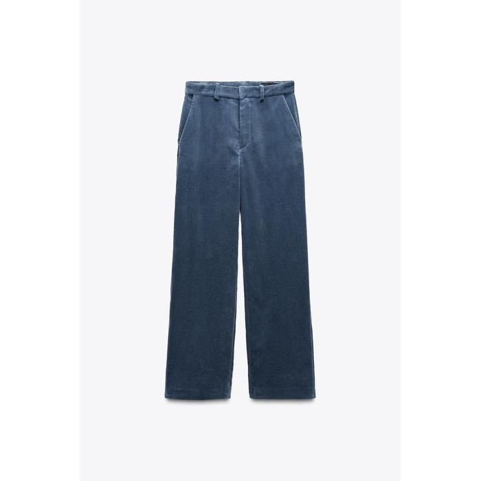 ВЕЛЬВЕТОВЫЕ БРЮКИ ПРЯМОГО КРОЯ ИЗ КОЛЛЕКЦИИ ZW COLLECTION