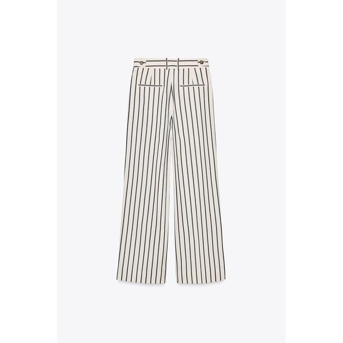 БРЮКИ В ПОЛОСКУ С ВЫТАЧКАМИ ИЗ КОЛЛЕКЦИИ ZW COLLECTION