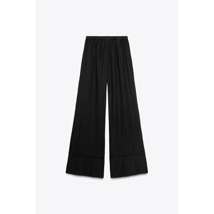 БРЮКИ ПАЛАЦЦО ИЗ 100% ЛЬНА ИЗ КОЛЛЕКЦИИ ZW COLLECTION