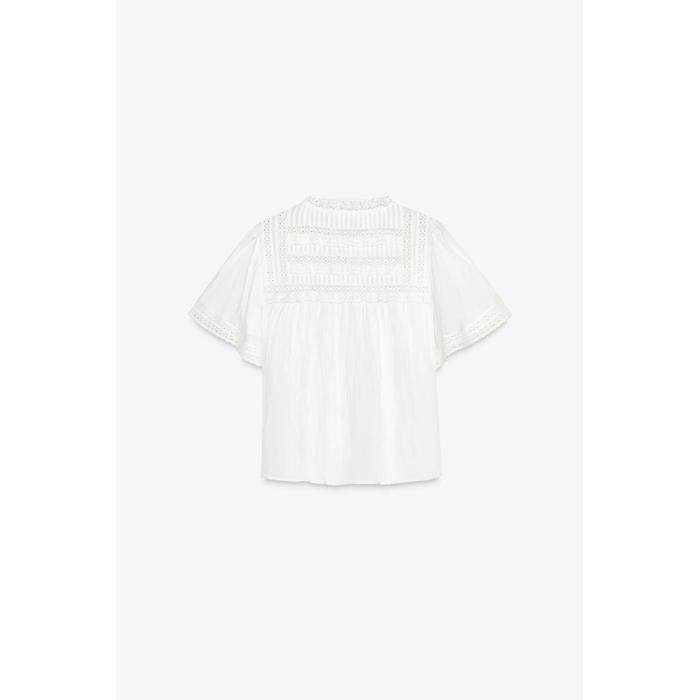 АТЛАСНЫЙ КРУЖЕВНОЙ ТОП ИЗ КОЛЛЕКЦИИ ZW COLLECTION