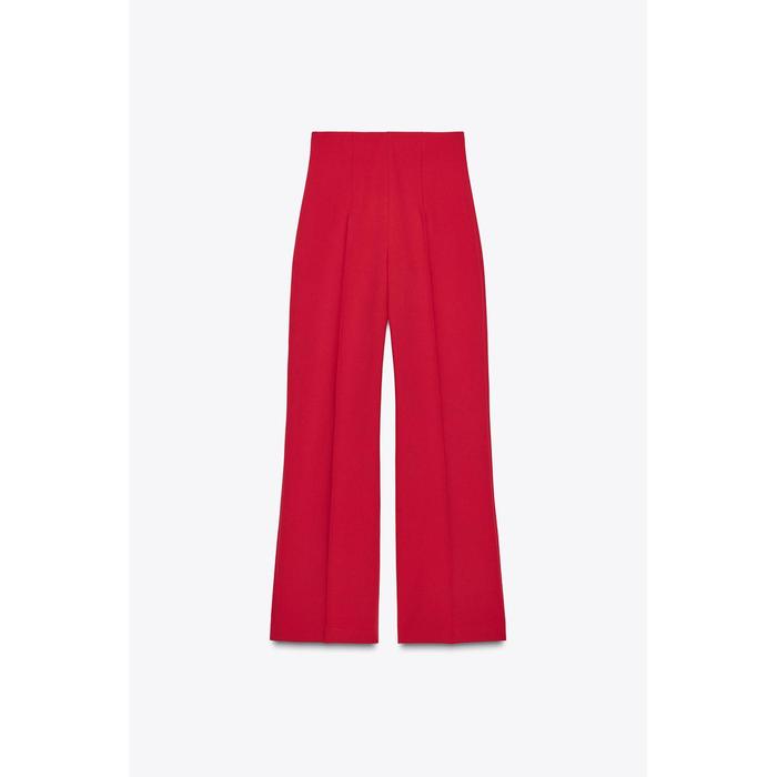 БРЮКИ С ЗАВЫШЕННОЙ ТАЛИЕЙ НА МОЛНИИ ИЗ КОЛЛЕКЦИИ ZW COLLECTION