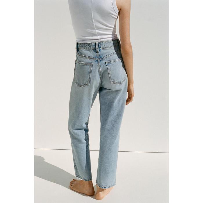 ДЖИНСЫ TRF С MOM FIT ВЫСОКОЙ ТАЛИЕЙ