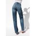 ДЖИНСЫ TRF С MOM FIT ВЫСОКОЙ ТАЛИЕЙ