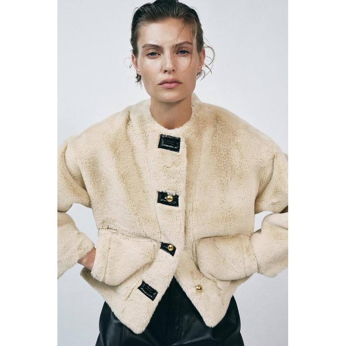 КУРТКА ИЗ ИСКУССТВЕННОГО МЕХА КОЛЛЕКЦИИ ZW COLLECTION