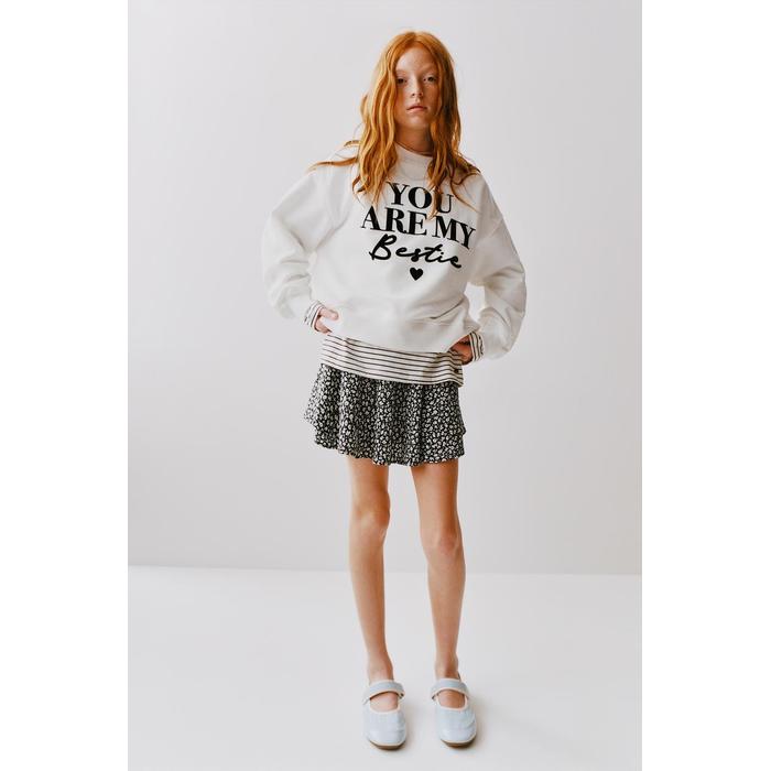 МНОГОСЛОЙНЫЕ БЕРМУДЫ SKORT С ЦВЕТОЧНЫМ РИСУНКОМ