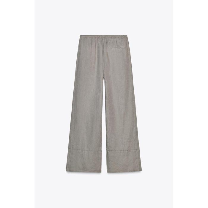 БРЮКИ ПАЛАЦЦО ИЗ 100% ЛЬНА ИЗ КОЛЛЕКЦИИ ZW COLLECTION