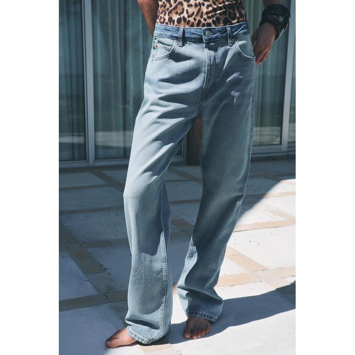 RELAXED ДЖИНСЫ ПРЯМОГО КРОЯ С ЗАНИЖЕННОЙ ТАЛИЕЙ ИЗ КОЛЛЕКЦИИ ZW COLLECTION