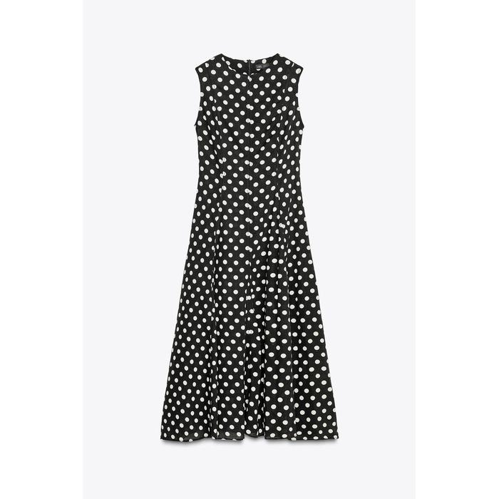 ПЛАТЬЕ МИДИ В ГОРОШЕК ИЗ КОЛЛЕКЦИИ ZW COLLECTION