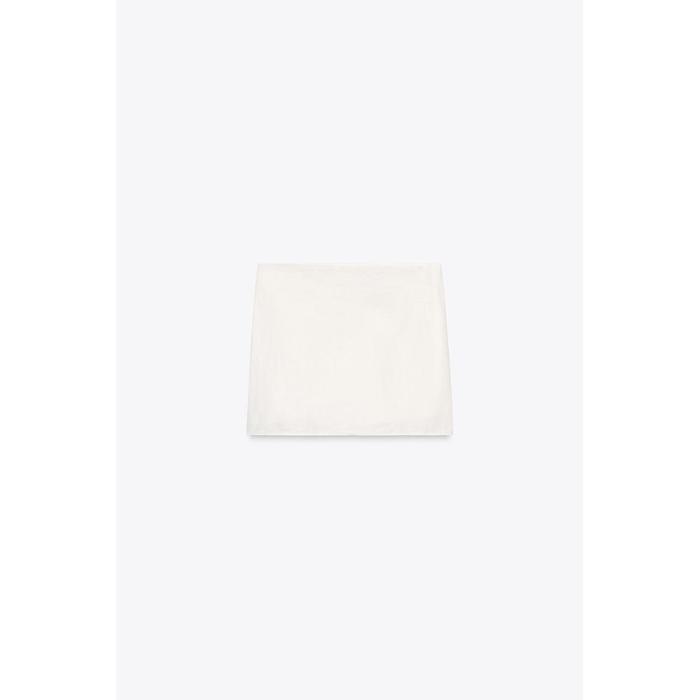 КОРОТКАЯ ЮБКА ИЗ 100% ЛЬНА КОЛЛЕКЦИИ ZW COLLECTION