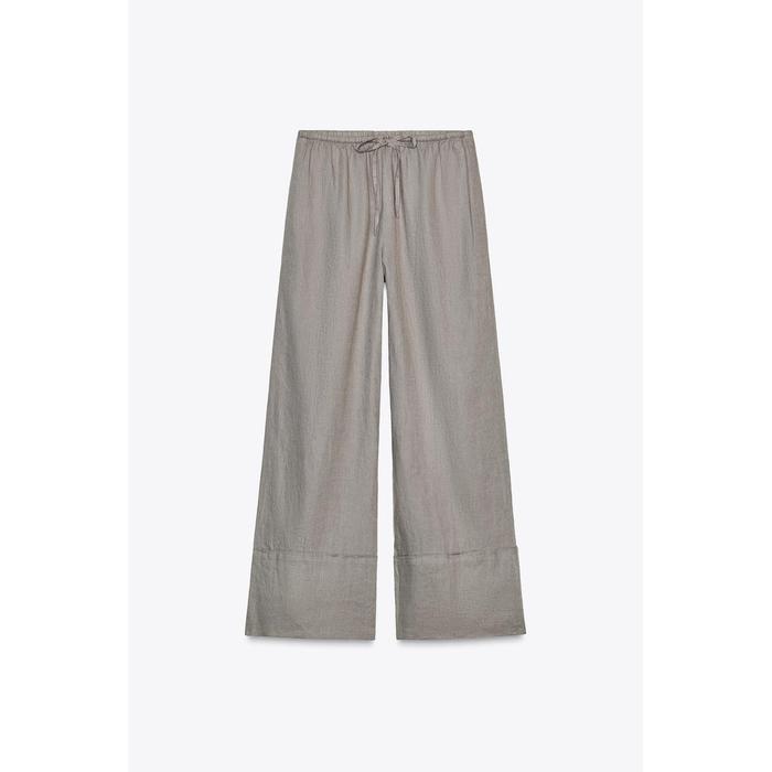 БРЮКИ ПАЛАЦЦО ИЗ 100% ЛЬНА ИЗ КОЛЛЕКЦИИ ZW COLLECTION