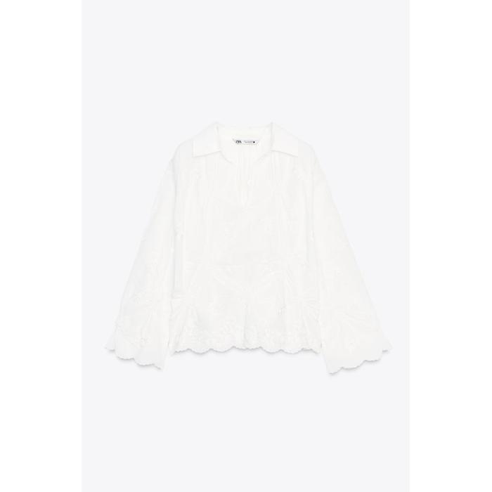 БЛУЗКА С ВЫШИВКОЙ ИЗ КОЛЛЕКЦИИ ZW COLLECTION