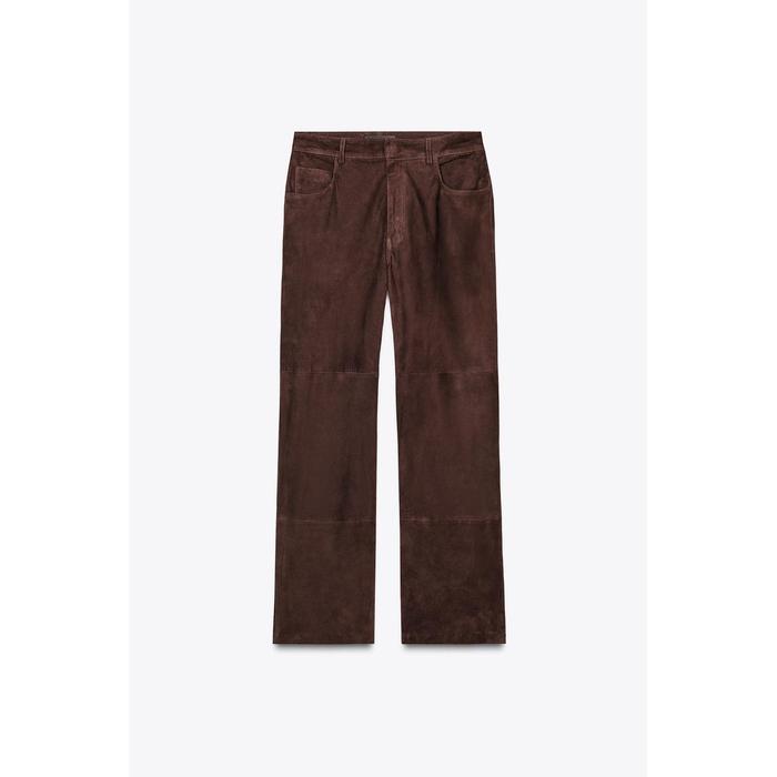 БРЮКИ ИЗ 100% ЗАМШИ ОГРАНИЧЕННОЙ СЕРИИ ZW COLLECTION