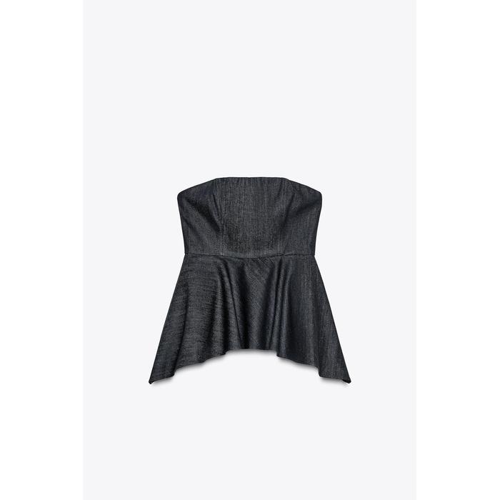 ДЖИНСОВЫЙ ТОП-БАНДО ИЗ КОЛЛЕКЦИИ ZW COLLECTION