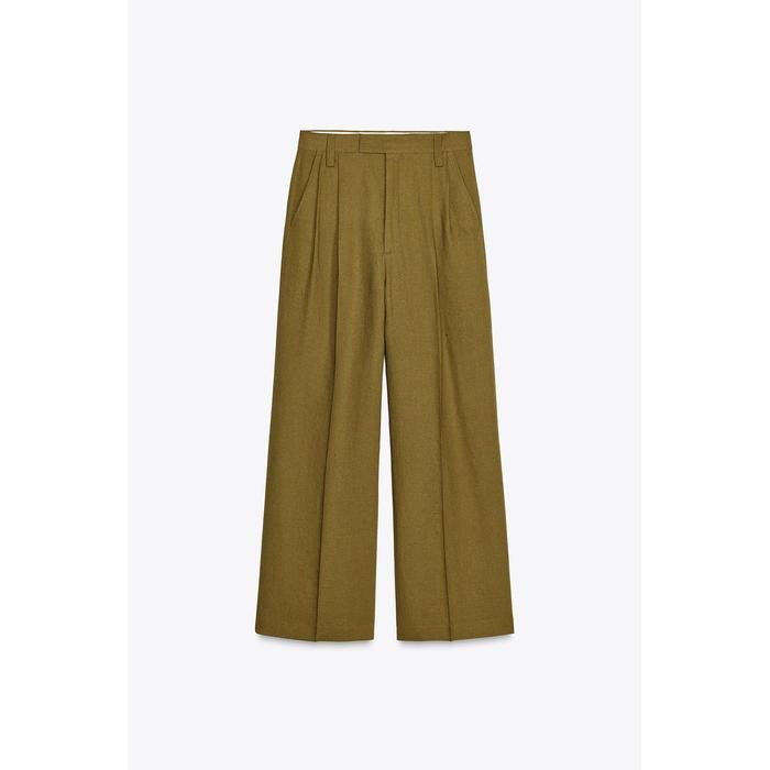 БРЮКИ ИЗ ЛЬНЯНОЙ СМЕСИ С ШТОПКОЙ ИЗ КОЛЛЕКЦИИ ZW COLLECTION