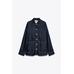ДЖИНСОВАЯ ВЕРХНЯЯ РУБАШКА TRF OVERSIZE