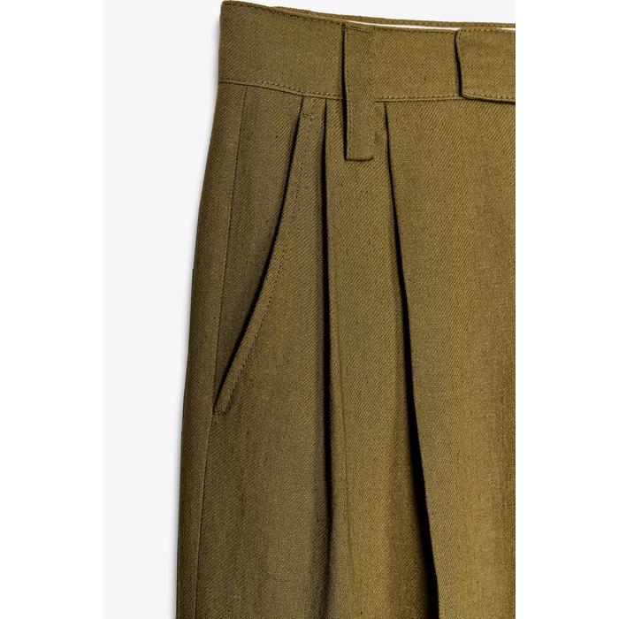 БРЮКИ ИЗ ЛЬНЯНОЙ СМЕСИ С ШТОПКОЙ ИЗ КОЛЛЕКЦИИ ZW COLLECTION