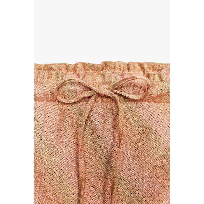 ЮБКА МИДИ ИЗ 100% ЛЬНА КОЛЛЕКЦИИ ZW COLLECTION