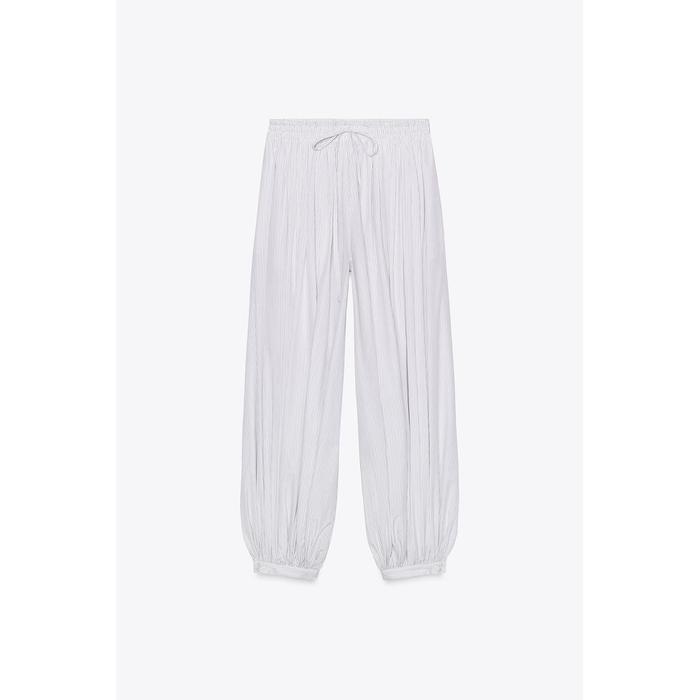 БРЮКИ-БАЛЛОНЫ В ПОЛОСКУ ИЗ КОЛЛЕКЦИИ ZW COLLECTION