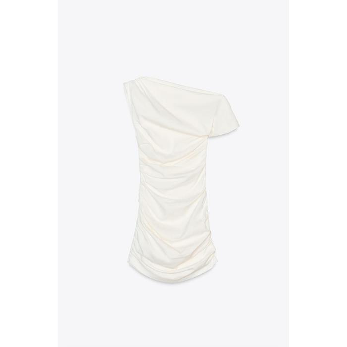 КОРОТКОЕ ДРАПИРОВАННОЕ ПЛАТЬЕ ИЗ КОЛЛЕКЦИИ ZW COLLECTION