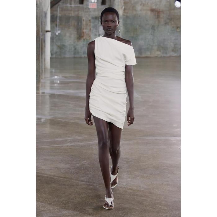 КОРОТКОЕ ДРАПИРОВАННОЕ ПЛАТЬЕ ИЗ КОЛЛЕКЦИИ ZW COLLECTION