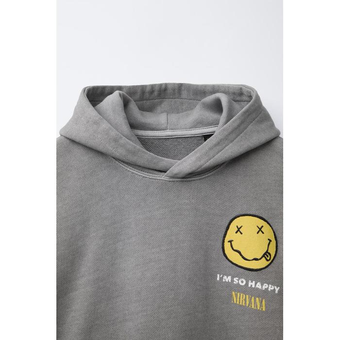 ВЫЦВЕТШАЯ ТОЛСТОВКА С КАПЮШОНОМ NIRVANA ®