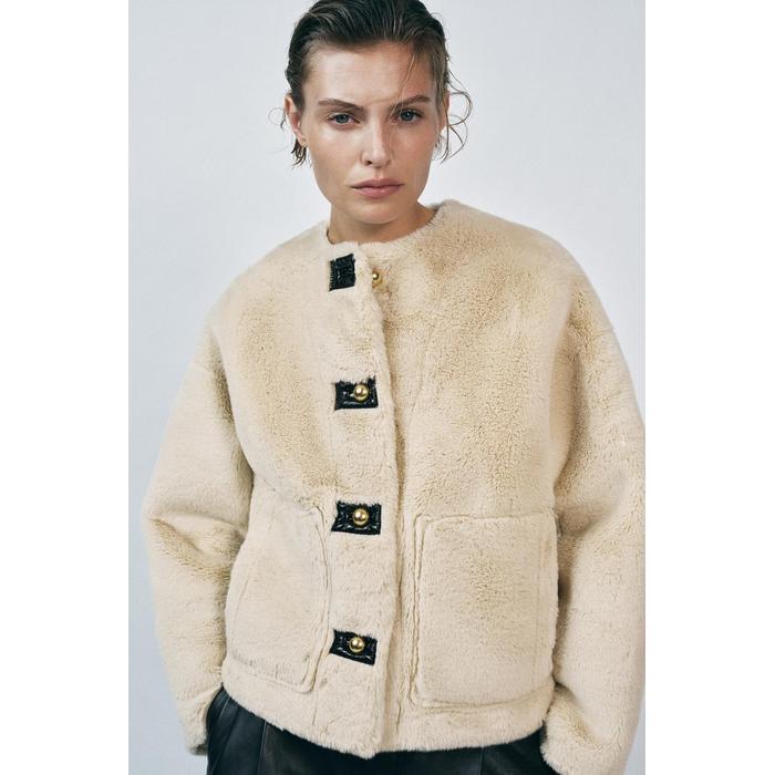 КУРТКА ИЗ ИСКУССТВЕННОГО МЕХА КОЛЛЕКЦИИ ZW COLLECTION