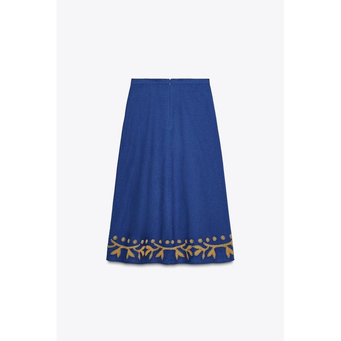 ДЛИННАЯ ЮБКА С ВЫШИВКОЙ ИЗ КОЛЛЕКЦИИ ZW COLLECTION