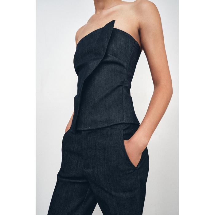 ДЖИНСОВЫЙ ТОП ИЗ КОЛЛЕКЦИИ ZW COLLECTION