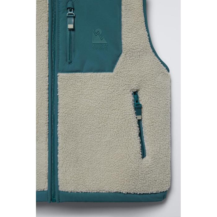ЖИЛЕТ ИЗ ЛЫЖНОЙ КОЛЛЕКЦИИ POLAR FLEECE ИЗ ИСКУССТВЕННОЙ ОВЕЧЬЕЙ ШЕРСТИ
