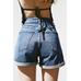 MOM FIT ШОРТЫ-БЕРМУДЫ TRF С ЗАВЫШЕННОЙ ТАЛИЕЙ
