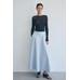 РАСКЛЕШЕННАЯ ЮБКА НА ПУГОВИЦАХ ИЗ КОЛЛЕКЦИИ ZARA WOMAN COLLECTION