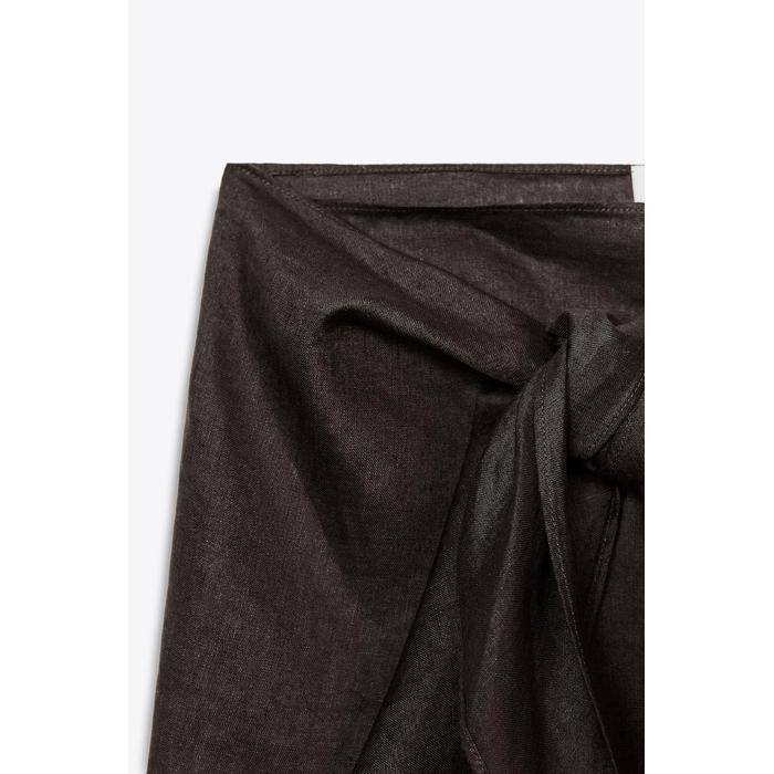 КОРОТКАЯ ЮБКА ИЗ 100% ЛЬНА КОЛЛЕКЦИИ ZW COLLECTION
