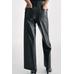 ШИРОКИЕ БРЮКИ С ЭФФЕКТОМ КОЖИ ИЗ КОЛЛЕКЦИИ ZW COLLECTION