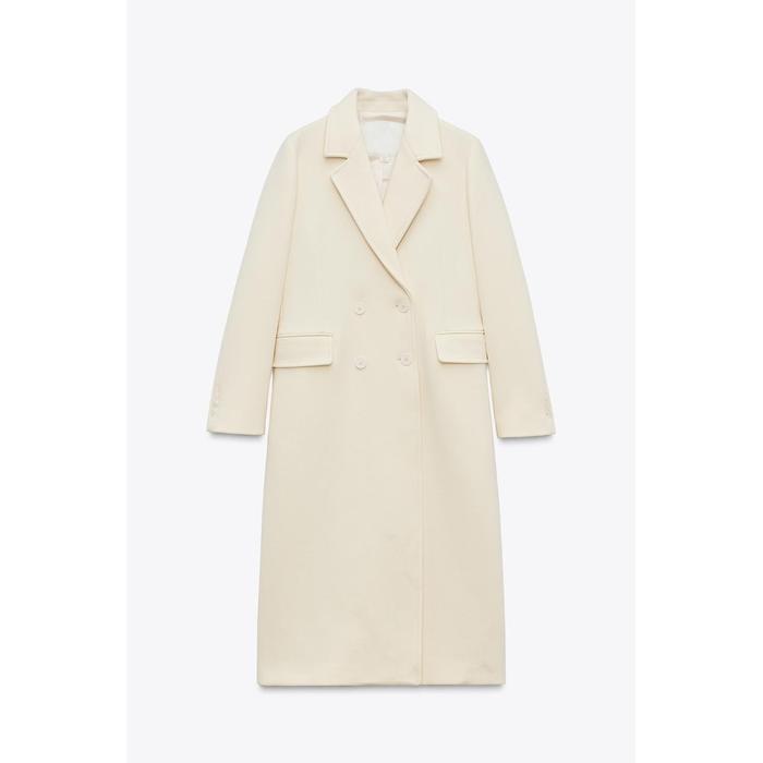 ДВУБОРТНОЕ ПАЛЬТО ИЗ СМЕСИ ШЕРСТИ ИЗ КОЛЛЕКЦИИ ZW COLLECTION