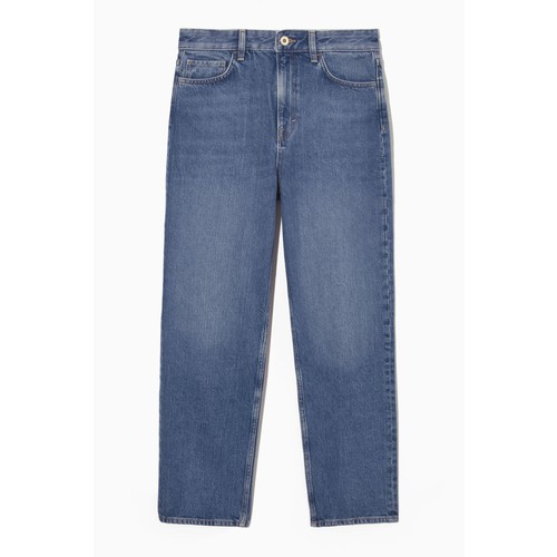 джинсы с прямыми штанинами свободного кроя длиной до щиколотки