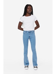 Расклешенные джинсы с низкой посадкой