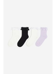 4 упаковки носков с оборками