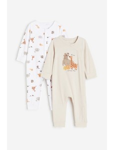 хлопчатобумажная пижама с рисунком из 2 упаковок