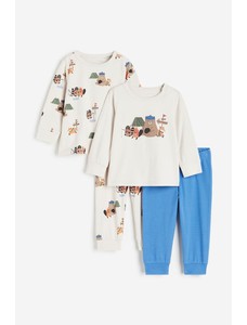 2 упаковки хлопчатобумажной пижамы с принтом