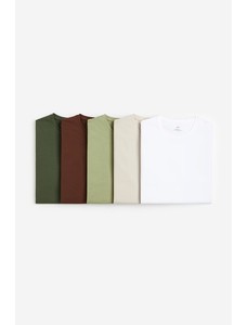 5 упаковок футболок Slim Fit