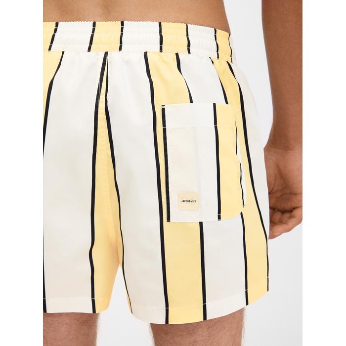 Полосатые плавательные шорты цвет: Print stripes white/yellow/black