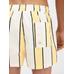 Полосатые плавательные шорты цвет: Print stripes white/yellow/black