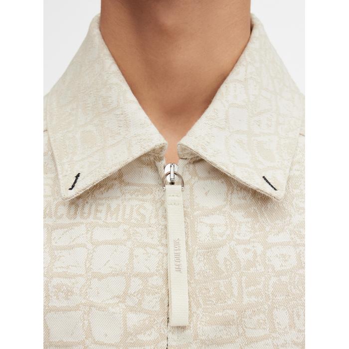 Джинсовая куртка для работы цвет: Croco beige