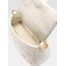 Мини-сумка с пышным клапаном цвет: Croco beige