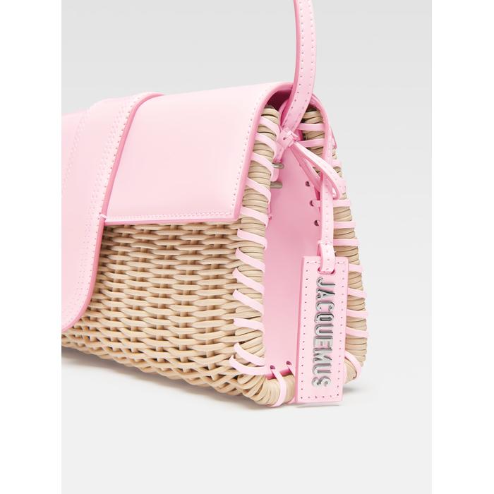 Wicker flap bag цвет: Pale pink