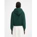 Толстовка с логотипом в крупный рубчик цвет: Dark green 2